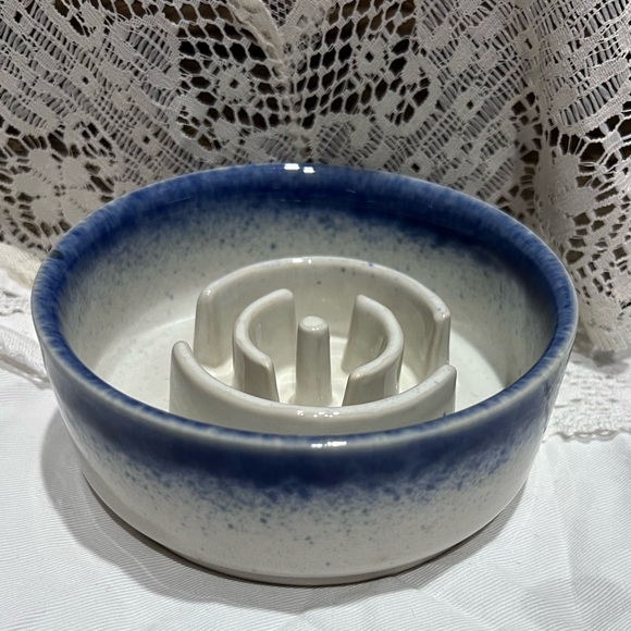 Hand Crafted Other - Ceramic slow feeder dog bowl
